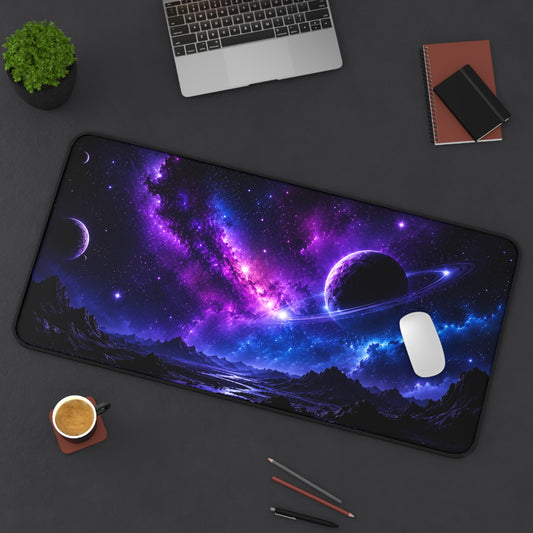 Cosmic Night Sky Desk Mat