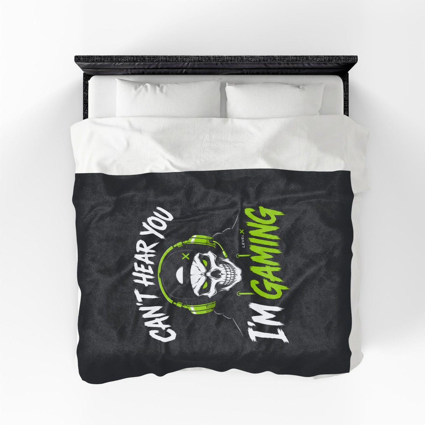 Can't Hear You Velveteen Plush Blanket