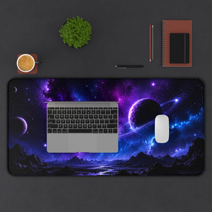 Cosmic Night Sky Desk Mat