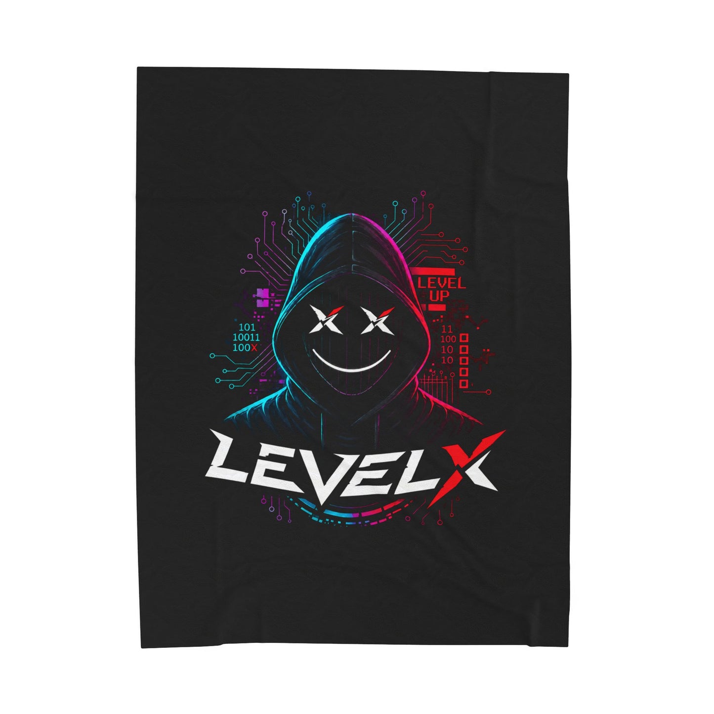 Neon Phantom Velveteen Plush Blanket