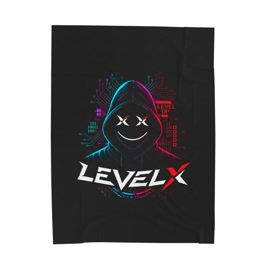 Neon Phantom Velveteen Plush Blanket